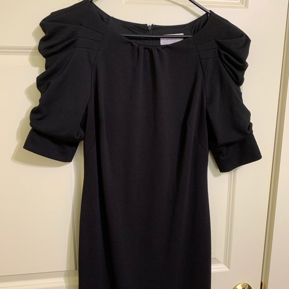 Jessica Simpson size 8 black dress ruffle sleeve